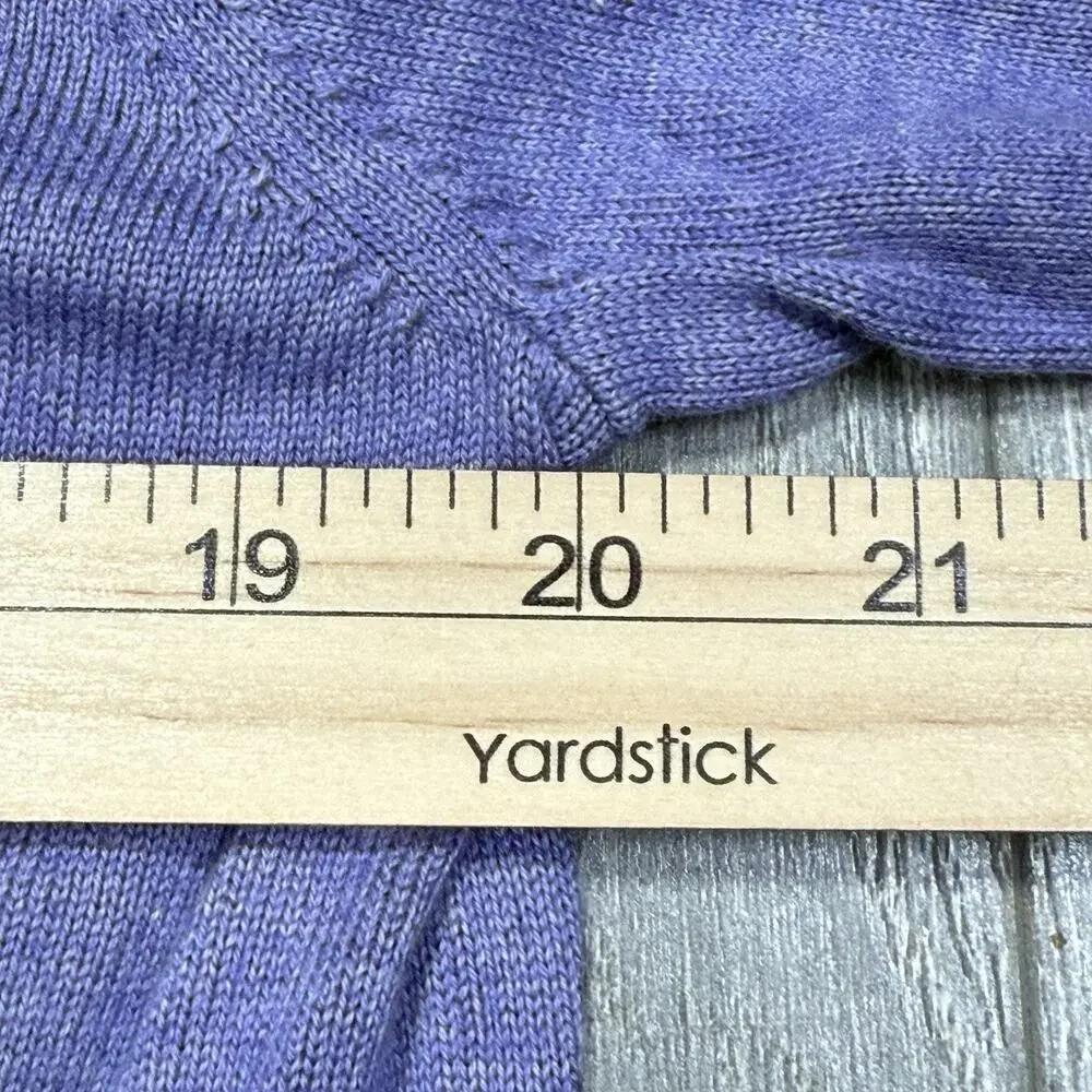 Mens Brooks Brothers V Neck 100% Supima Cotton Pullover Sweater Purple Size M - Picture 8 of 9